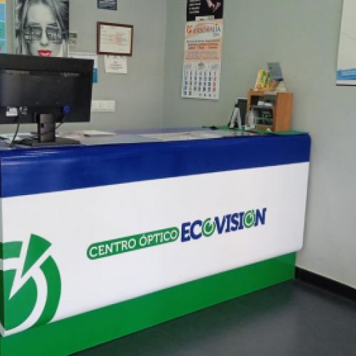 Vista de mostrador de Centro Optico Ecovisión